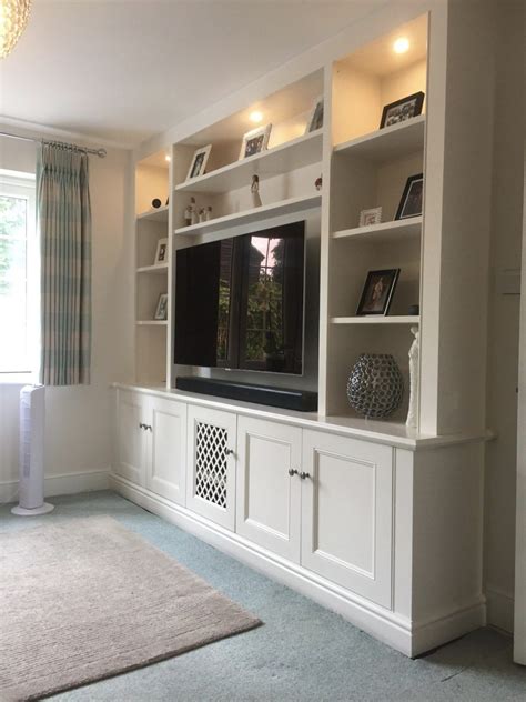 Tv Bookcase Unit Built In Shelves Living Room Living Room Wall Units
