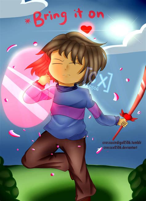 Glitchtale Frisk Bring It On By Crossux0506 On Deviantart