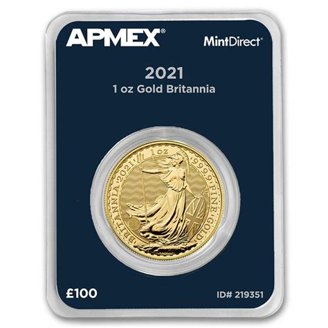 Buy 2021 Great Britain 1 Oz Gold Britannia Mintdirect Single Apmex