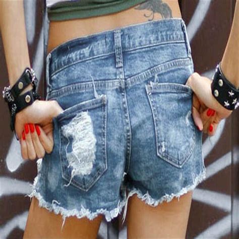 Jaycosin 2018 Summer Mini Shorts Sexy Ripped Short Jeans Female Dark