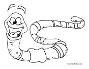 Worm Coloring Pages