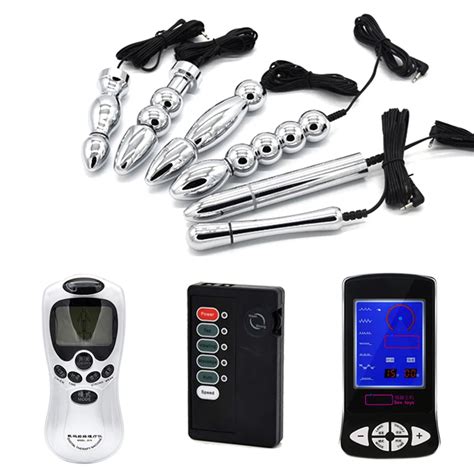 Electro Shock Kits Butt Plug Anal Dilator Electric Shock Anal Plug Vibrator G Spot Prostate