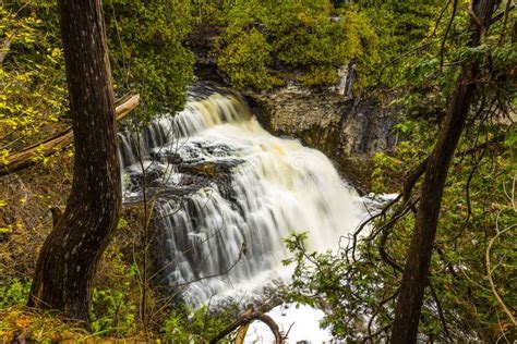 Scenic Jones Falls Of Owen Sound Stock Photo Image Of Sound Water