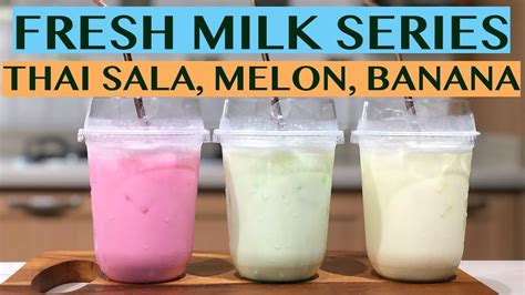 Fresh Milk Series Easy Flavoured Fresh Milk Drinks Using Syrups Youtube