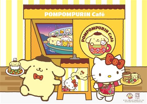 Pom Pom Purin And Hello Kitty Café Hong Kong ๑