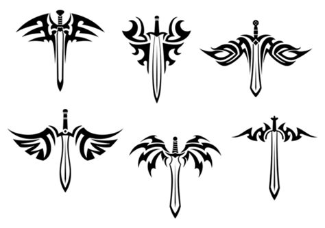 Sword Dagger Clipart Hd Png Tribal Tattoos With Swords And Daggers For