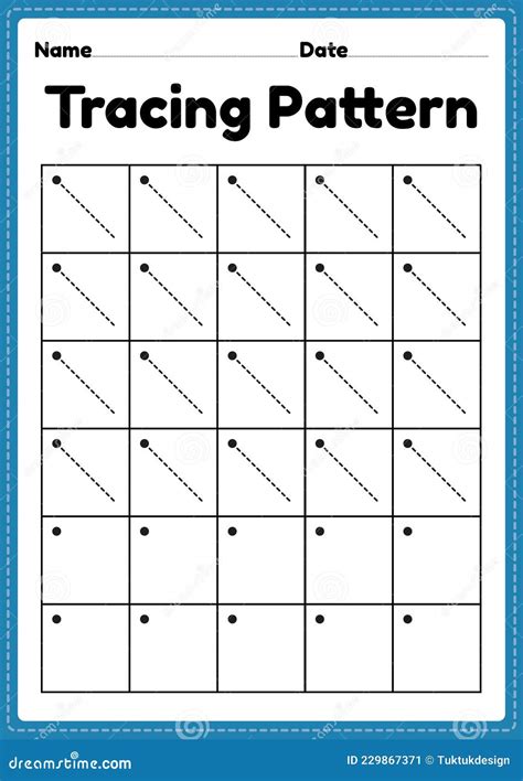Tracing Pattern Loop Lines Worksheet For Kindergarten Preschool And