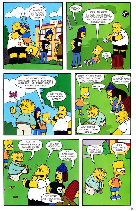Pin By Ieva B On Bart Simpson Comics In 2022 The Other Guys The Simpsons Biker Gang