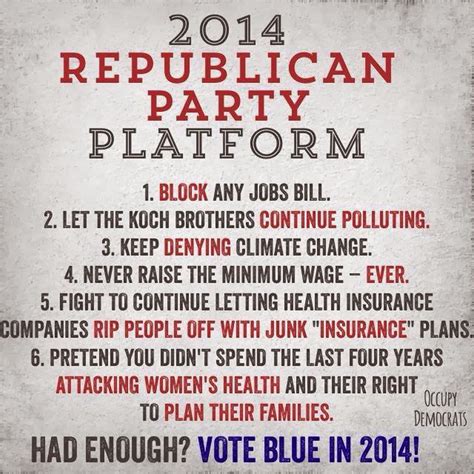 Acerbic Politics Another Summary Of The Republican Party Platform