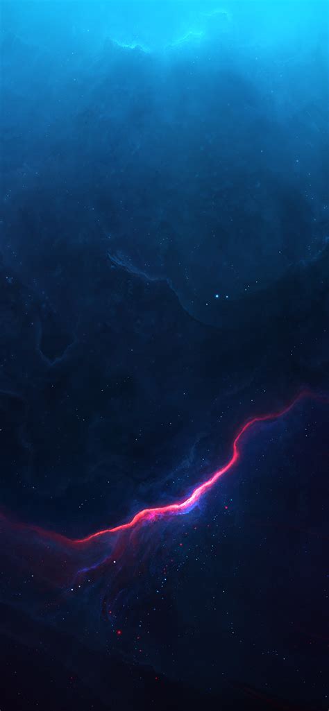 1242x2688 Resolution Blue Nebula Scenery Iphone Xs Max Wallpaper