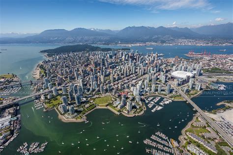 Aerial Photo Vancouver Stanley Park Skyline