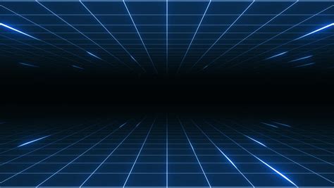 Retro Futuristic 80s Synthwave Grid Background Perfectly Stock Footage
