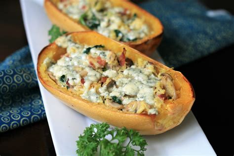 Keto Spaghetti Squash With Bacon And Blue Cheese Recipe Allrecipes