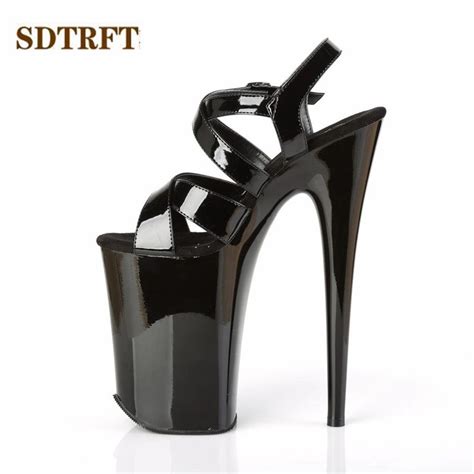 Sdtrft Catwalk Toont Stiletto Dames Stripper Sandalen Platform Schoenen