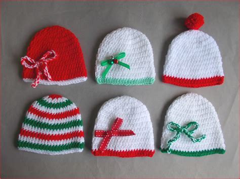 Mariannas Lazy Daisy Days Crochet Christmas Baby Hats