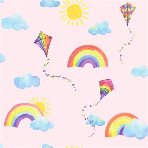 Best Day Ever Childrens Wallpaper In Pink And Multicoloured I Love