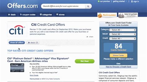 Maybe you would like to learn more about one of these? Citi Credit Card Offer 2013 - How to use Offers for Citicards.com - YouTube