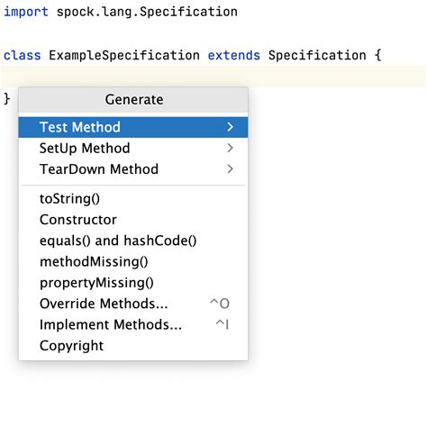Getting Started With Spock Intellij Idea