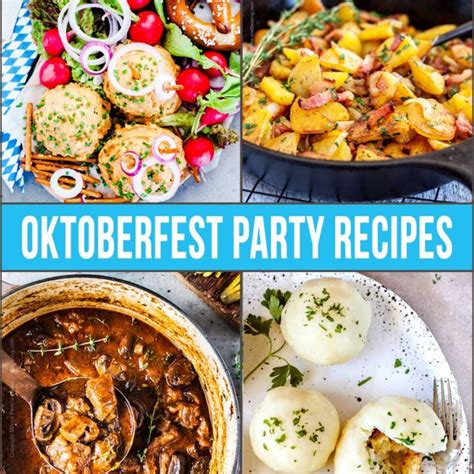 Oktoberfest Food Ideas Traditional German Recipes For A Bavarian Feast