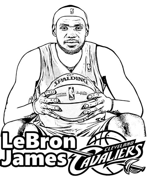 Basketball Coloring Pages Nba Players