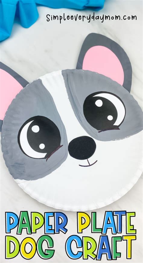 Paper Plate Dog Craft For Kids Free Template