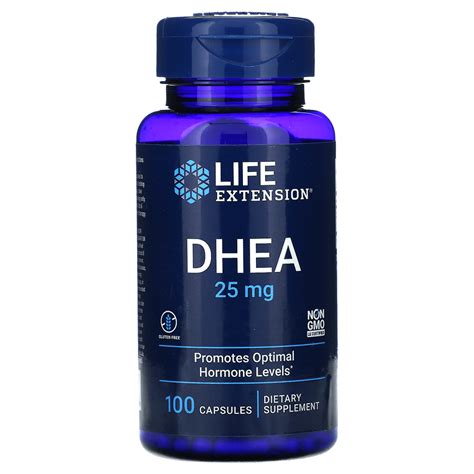 life extension dhea dehydroepiandrosterone 25mg 100 caps — best price nutrition