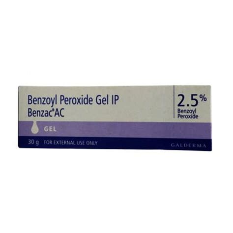 Finished Product Benzoyl Peroxide Benzac Ac Gel For Skin Treatment