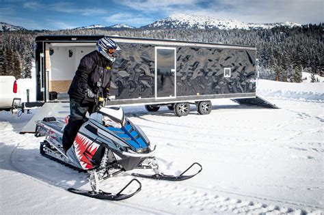 Awesome Custom Enclosed Snowmobile Trailer Now Thats Nice