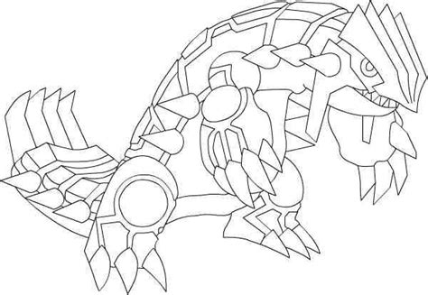 Pokemon Groudon Coloring Pages