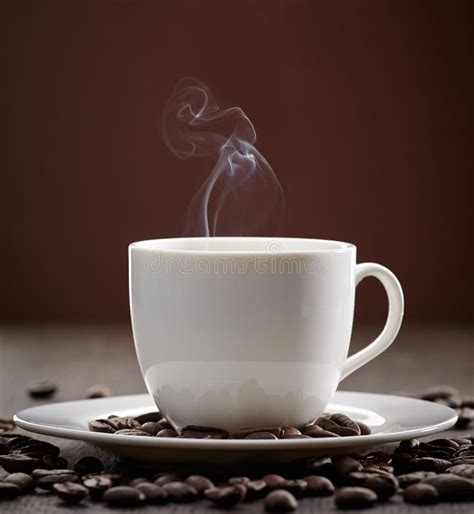 Steaming Coffee Cup Stock Image Image Of Macro Dark 42077505
