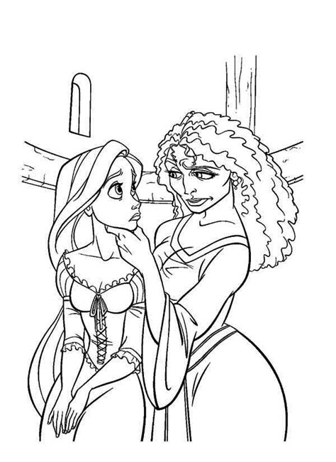 Mother Gothel Coloring Pages At Getcolorings Free Printable