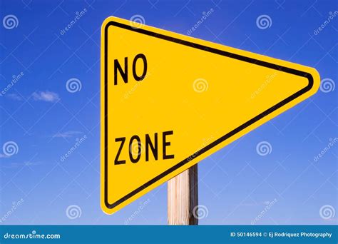 No Blank Zone Sign Stock Photo Image Of Isolated 50146594