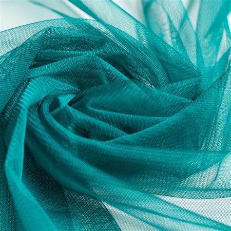 Soft Tulle Fabric 150cm Wide Teal On Trend Fabrics