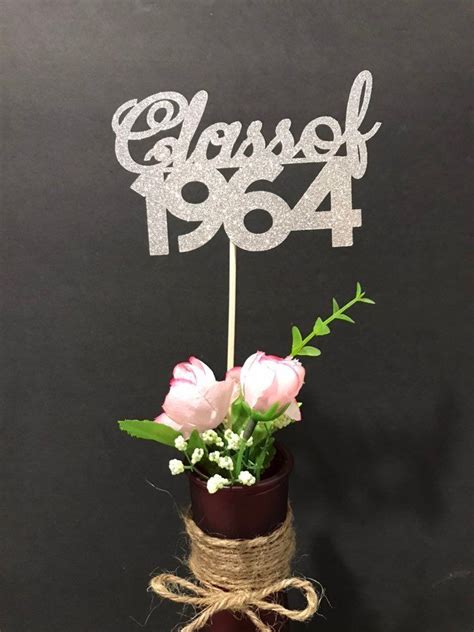 Class Of 1964 Class Reunion Centerpiece 55 Years Class Etsy Reunion