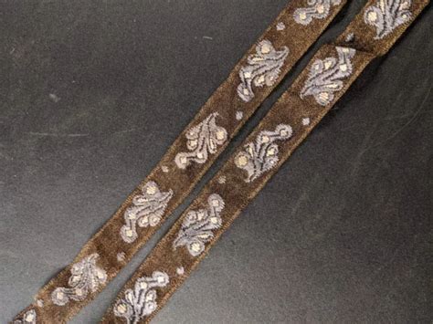 Antique Edwardian Metallic Gold Lame Ribbon Dress Trim Picclick