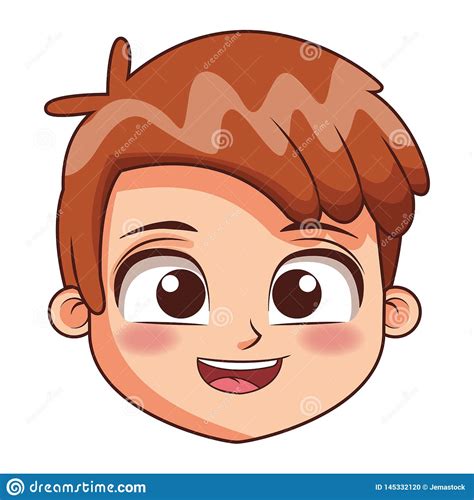 Boy Face Cartoon Stock Vector Illustration Of Friendship 145332120