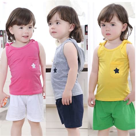 In Stock Kids Summer Clothing Sets Boys Girls Tracksuits Cheap
