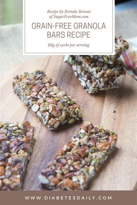 The subject was granola bars. Grain-Free Granola Bars | Recipe | Granola bars, Low carb granola, Food recipes