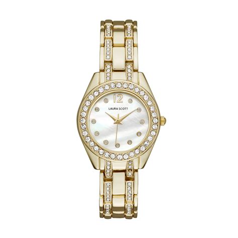 Laura Scott Ladies Gold Bracelet Watch