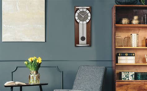 Bulova Newton Pendulum Wall Clock Espresso Amazonca Home