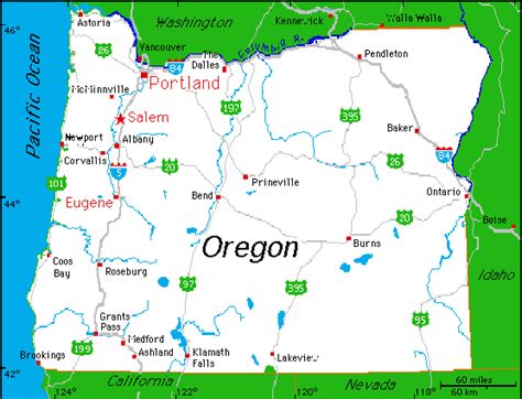Portland, Oregon Map