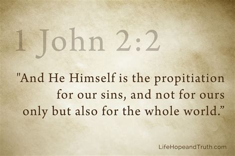 Propitiation Life Hope And Truth