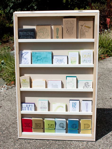 Once you start to make and sell the greeting cards you will get feedback from customers. Fun Card Display- A-Frame Canvas Card Wall - Indie Crafts
