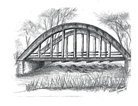 Simple Bridge Drawing At Explore Collection Of