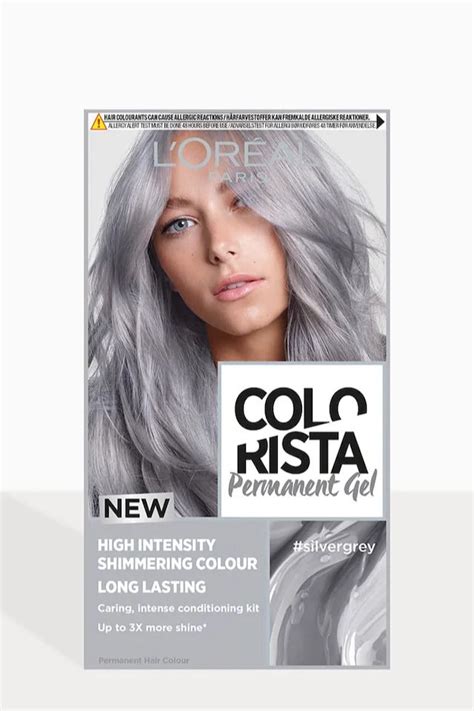 Loreal Colorista Silver Grey Hair Dye Long Lasting Permanent Hair