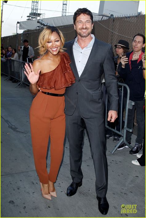 Gerard Butler And Meagan Good Are Picture Perfect At Jimmy Kimmel Live