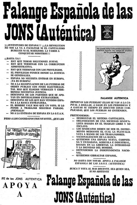 Falange Española De Las Jons Auténtica Archivo Linz De La