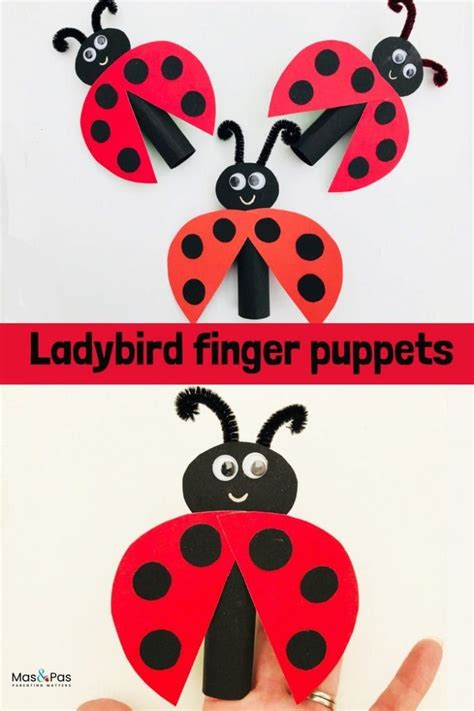 Ladybird Finger Puppet Ladybird Finger Puppets Puppets For Kids