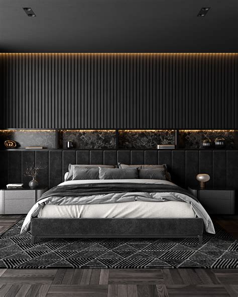 Bedroom On Behance Black Bedroom Design Bedroom Interior Modern Bedroom