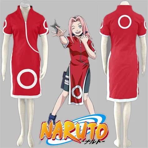 Anime Naruto Haruno Sakura Cheongsam Cosplay Costume Sakura 1st Generation Costumes Casual Dress
